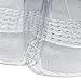 BDK MotorTrend Universal Fit 4-Piece Odorless Premium Heavy Duty All Weather Maximum Protection Car Floor Mat - Rubber (Clear)