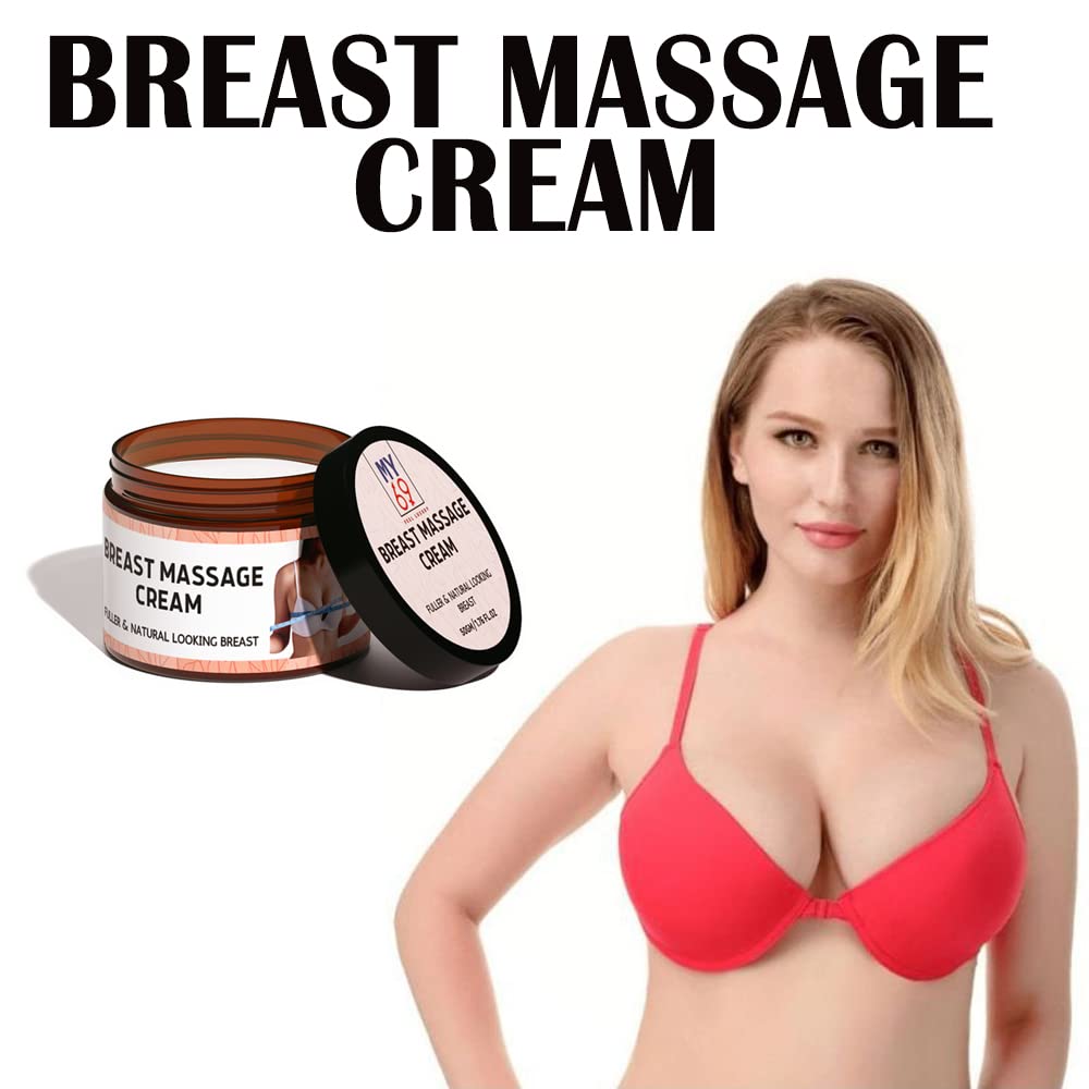 BlueQueen Breast Enhancement Cream Natural Breast Enlargement Cream for Breast Growth & Bigger Breast, Boob Cream with Gentle Formula to Lift, Firm & Tighten Breast - 1.76 Oz