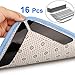 Rug Grippers, AISHN 16pcs Black Anti Curling Rug Gripper, Stops Rug Slipping, Anti Curling Non Slip Rug Gripper, Premium Anti Slip Carpet Gripper For Hard Floors Kitchen Bathroom
