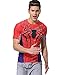 Red Plume Men's Compression Sports Fitness Shirt Armor , Men Spider T-shirt (XL)