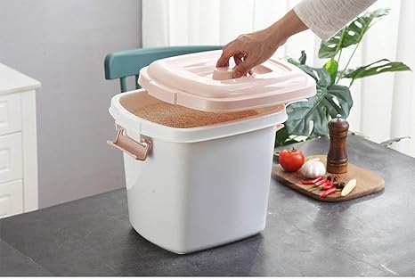 Amazon 米びつ10kg 15kg kg 25kgライスストッカー大容量おしゃれ防虫防湿密閉式袋のままこめびつ米入れお米収納お米保存容器お米ケース米櫃キッチン収納軽量清潔便利ライスボックス家庭用計量カップ付き Grey 25kg 米びつ オンライン通販