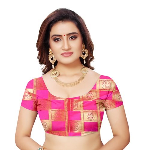 ruchika fashion women's kanjivaram silk saree with blouse piece material
