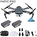DJI Mavic Pro 4K Quadcopter with Remote Controller, 2 Batteries, with 1-Year Warranty - Gray