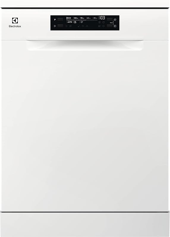 Máquina de lavar louça electrolux ess47420sw 60 cm, 13 talheres, sistema airdry, programa automático de 30 minutos, display xl, função extra de higiene, braço pulverizador satélite, softspikes, 44 db (a), branco, classe c