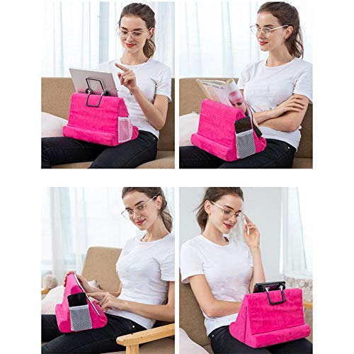 Soft Pillow for iPads, Multi-Angle Pillow Lap Stand,Tablet Computer Stand for eReaders, Smartphones, Books, Magazine