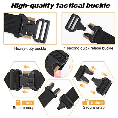 SinVin Tactical Belts for Men 1.5" Military Stretch Nylon bing