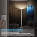 Vacnite LED Torchiere Floor Lamp, Smart-Touch-Dimming,36-Watt, 71-Inch, Super Bright Warm White for Bedroom Living Room Office - Simple Streamlining Silver