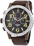 Nixon A363-1625 Mens The 48-20 Chrono Leather Antique Copper Brown Watch
