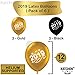 KATCHON 031 2019 Decorations-Large Size, Gold, Black and White Latex Graduation Balloons
