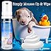 Vet Recommended NEW Best Puppy Shampoo - Waterless Dog Shampoo - No Rinse Dry Foam Mousse - Fur Baby Powder Scent - 8oz/240ml, Made in USA.