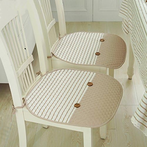 Seat Cushion Chair mat Northern Europe Cushion Dining Table Chairs Cloth Cushion Student Stool Mat Cotton Breathable (Color : #11, Size : Pack of 4)
