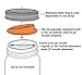THINKCHANCES Reusable Food Grade and BPA Free Silicone Circulr Hole Drinking Sip Lid for Mason, Ball, Canning Jars (Wide Mouth, Grey)