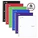 Five Star Spiral Notebooks, 1 Subject, College Ruled Paper, 100 Sheets, 11 inches x 8-1/2 inches, Assorted Colors, 6 Pack (38052) primary