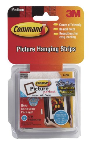 Command Strips 17204 Medium Command Picture Hanging Strips