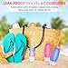 10 Pack Travel Bottles, 3 oz Leak Proof Travel Accessories, Refillable Silicone Travel Size Toiletries Containers Tubes for Liquids