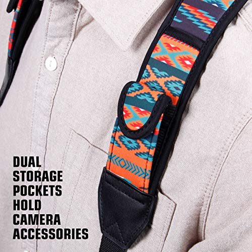 USA GEAR DSLR Camera Strap Chest Harness with Quick Release Buckles