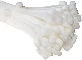 ERKO Cable Ties Clear 360 x 4.8 mm 100 pcs UV Resistant 51 lbs