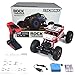 SZJJX RC Rock Off-Road Vehicle 2.4Ghz 4WD High Speed 1:18 Racing Cars RC Cars Remote Radio Control Cars Electric Rock Crawler Electric Buggy Hobby Car Fast Race Crawler Truck-Red