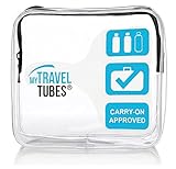 TSA Approved 3-1-1 Airline Carry On Clear Travel Toiletry Bag | Quart Sized
