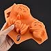 Orange Pumpkin Skull Non-Stick Silicone Baking Mold for Hard Candy Chocolate Ice Cookies