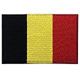 Belgium Flag Embroidered Belgian National Emblem Iron On Sew On Patch