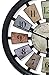 Westclox 36014 Color Panel Round Quartz Wall Clock, 18.5-Inch, Black