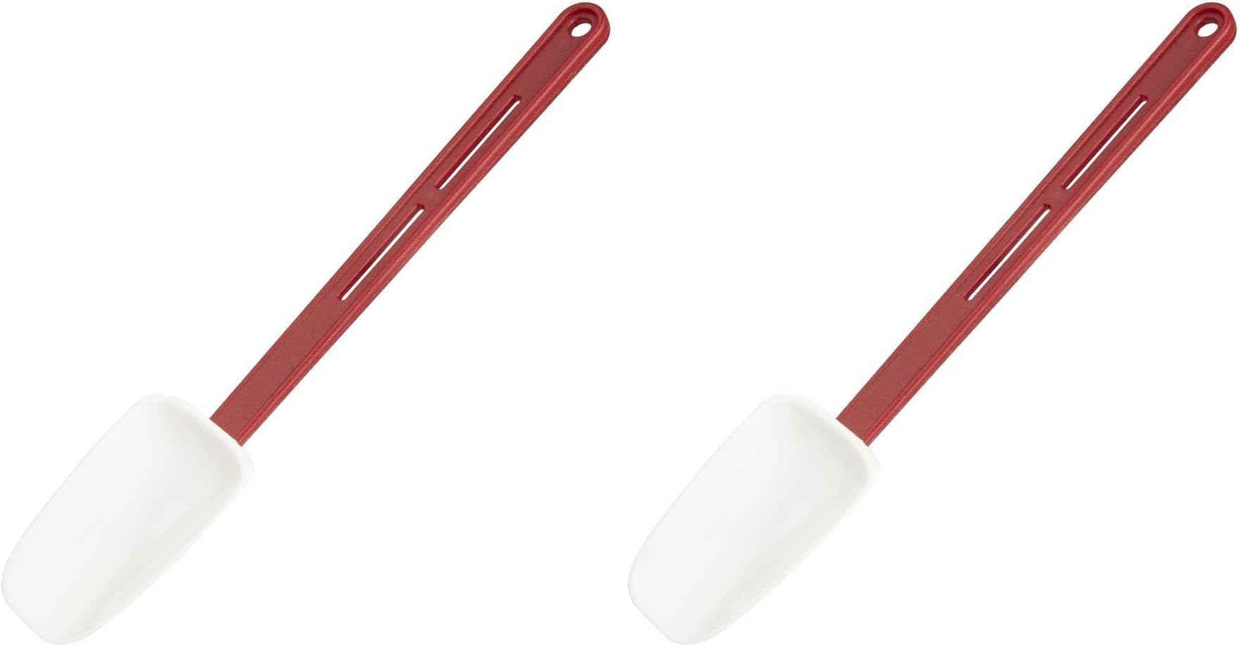 Vogue L030 High Heat Spoonula, White, 14" Handle (Pack of 2)