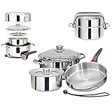 Magma Nestable 7 Piece S.s Starter Cookware Set