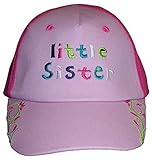 N'Ice Caps Girls 'Little Sister' 'Big Sister' Embroidered Cap
