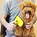 PEEKABOO Dog Grooming Slicker Brush - Self Cleaning Pet Deshedding Brush for Shedding Short Long Hair Large Medium Dogs Cats Undercoat
