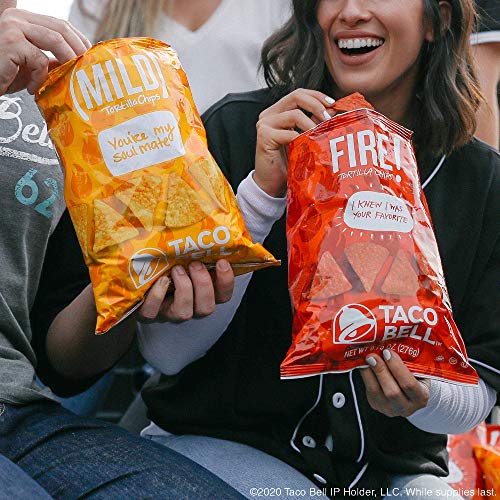 Taco Bell Tortilla Chips Fire Flavor Fiery GlutenFree Tortilla