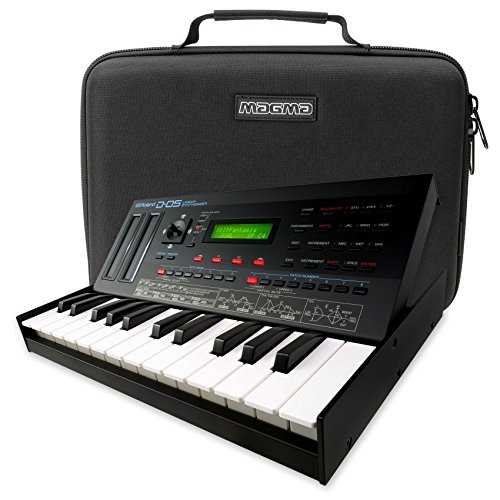 Roland D-05 Sound Module Synthesizer with K-25M Keyboard & Magma 48003 CTRL Case