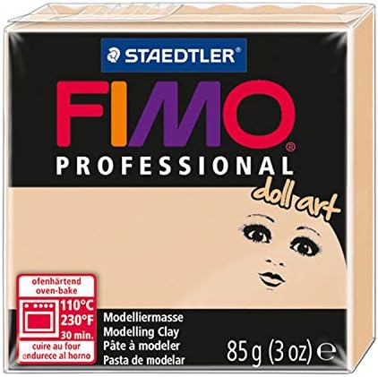 Fimo professional Doll Art 8027-45, Individual Standard Block, Sand, 85 g Small