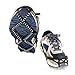 Pawaca 1 Pair Universal Size Walk Traction Cleats for Walking on Snow and Ice, Anti-Slip Ice Grips Traction Cleats Grippers Spikes Crampons for Walking, Jogging, Hiking on Ice Slippy Ground