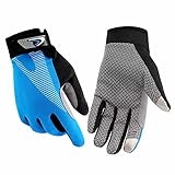 HENDGO Cycling Gloves Lce Silk High Elastic Breathable Silicone Non-Slip, Sunscreen, Breathable, Anti-Static.Outdoor Sports Gloves, Full Finger And Half finger