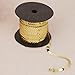 MagiDeal 100Yards Sequin Trim Ribbon String Gold