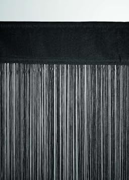 Fadenvorhang schwarz ca. 90 breit x 200 cm hoch