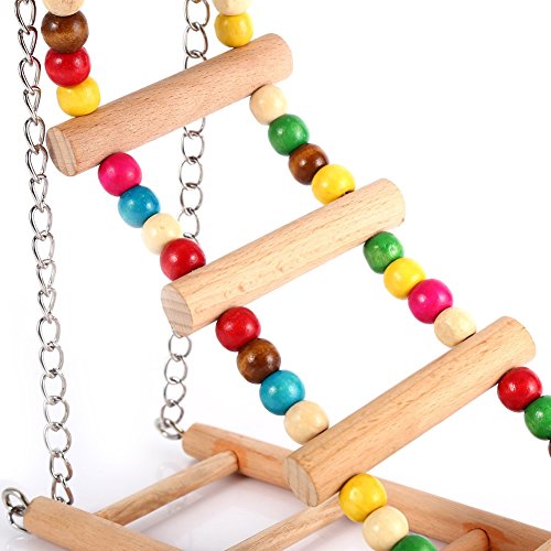 image for Yosoo Pet Hanging Ladder Wooden Suspension Bridge Steps Stairs Climbin