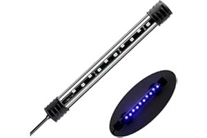 DaToo LED Aquarium Light 3 W Underwater USB Fish Tank Light Blue Submersible Aquarium Light 7in