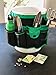 Apollo Tools Garden Tool Organizer with 34 Pockets Fits Any 5 Gallon Bucket. Green/Black - DT0825