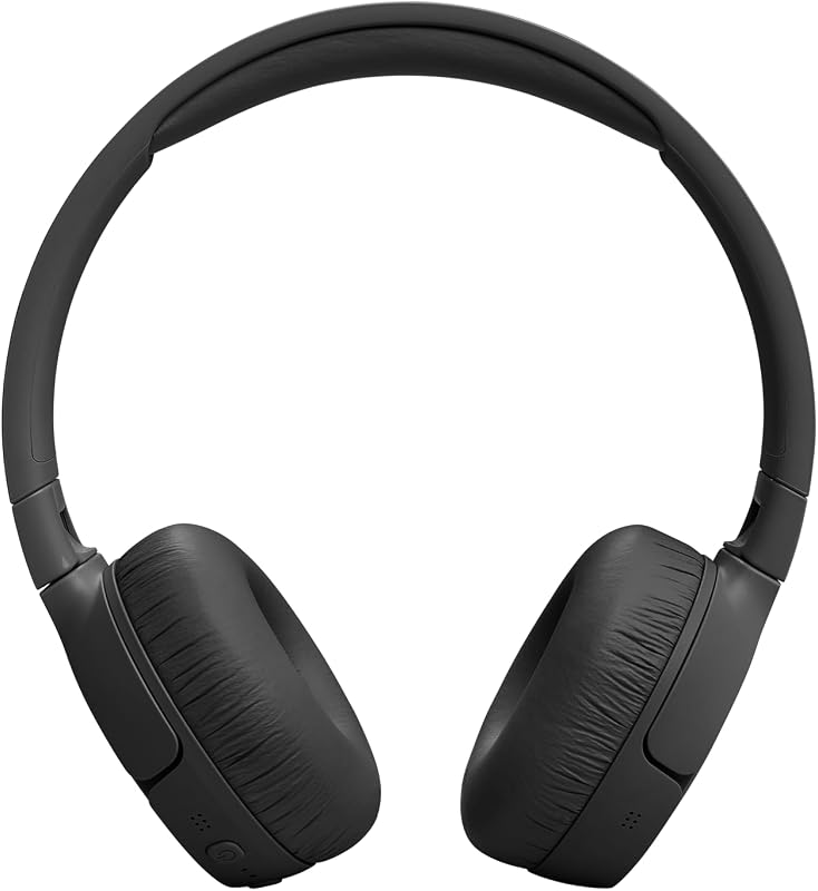 Fones de ouvido jbl tune 670nc, fones de ouvido leves sem fio com cancelamento de ruído adaptável, bluetooth e 70 horas de bateria, preto