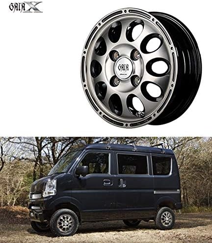 Amazon タイヤ ホイールｓｅｔ 4本セット 新品 12インチ Gaia X ガイア クロス Dunlop Dv 01 145r12 6pr 軽トラック 軽バン Bp タイヤ ホイールセット 車 バイク