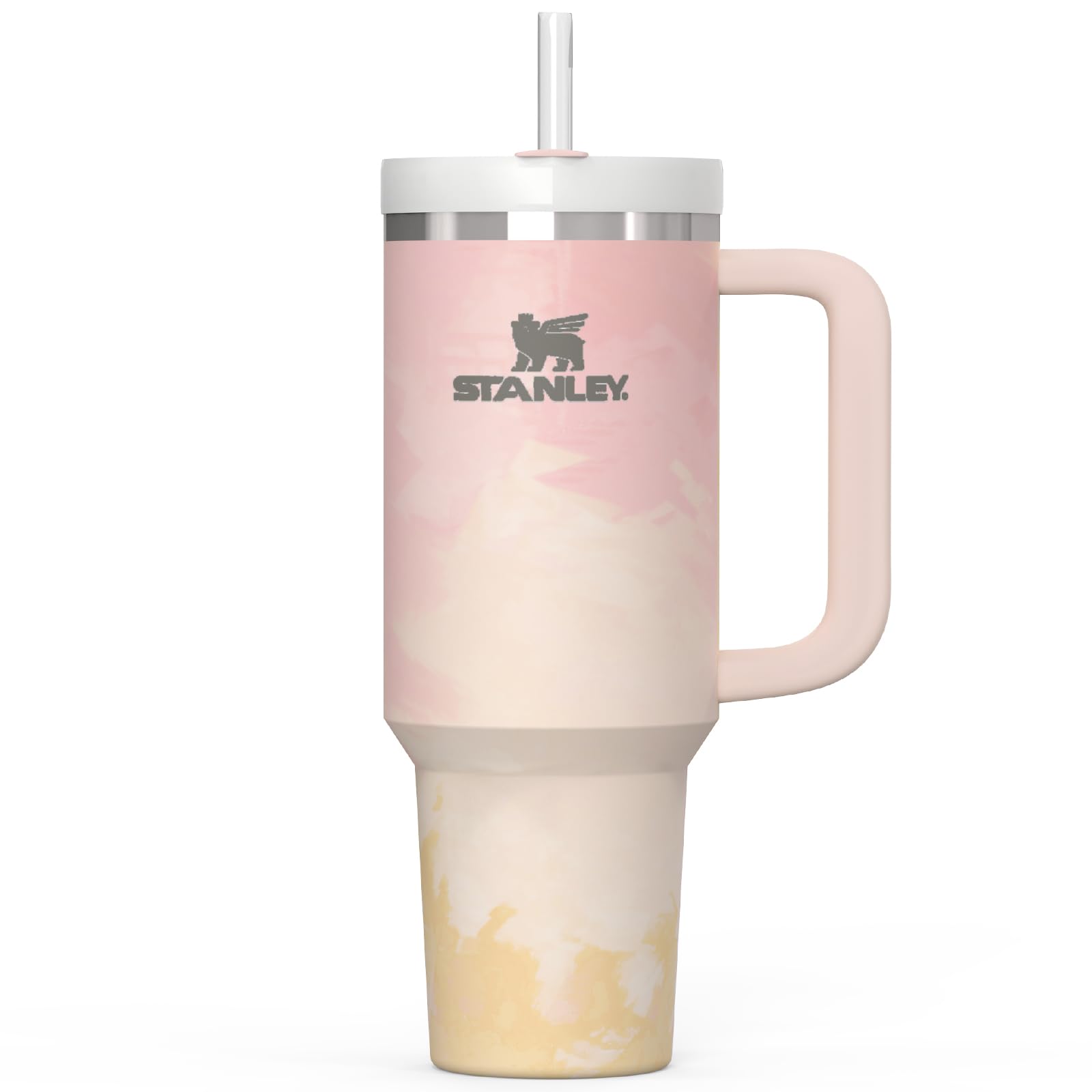 Photo 1 of iCasso Water Bottle Sticker for Stanley Accessories 40 oz Tumbler, Waterproof,Non Fading, Tear Resistant Fashion Stickers for Stanley Cups Accessories (Pink Oil Painting)