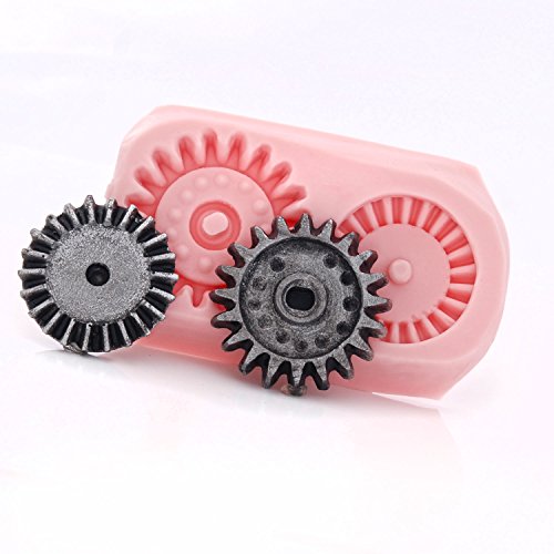 Silicone Steampunk Gear Mold use with Fondant, Chocolate Candy, Metal Clay, Resin, Clay