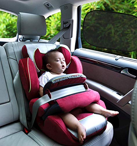 image for Car Sun Shade, Pudolla 4PCS Car Side Rear Window Cling Sunshades- 80 G