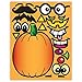 Create A Pumpkin Stickers - 15 Full Size Pumpkin Face Craft Sticker Sheet Halloween Crafts for Kids