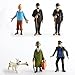 Tintin The Adventures of 6 x 3 Figure Set Tin Tin Captain Handdock Calculus Thomson Snowy