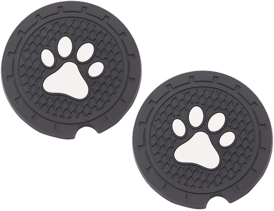 Cahant 2.75 Inch Cup Holder Coaster Insert Mat Accessories for Jeep Grand Cherokee, Wrangler, Compass, Patriot 2PCS