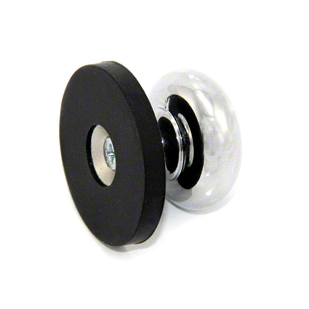 Chrome Handled Holding Magnet for Kitchens, Child Proofing, Cupboards, Doors - 40mm dia x 30mm high - 5kg Pull - North