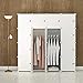 KOUSI Portable Clothes Closet Clothing Storage Plastic Dresser Shelves Armoire Wardrobe Moving Boxes Rack Bins Shelf Closet for Bedroom Organizers and Storage, White, 10 Cubes 2 Hanging Sections